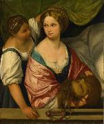 Il Pordenone Judith with the head of Holofernes. oil painting